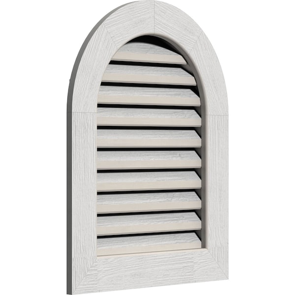 Round Top Gable Vent Functional, Western Red Cedar Gable Vent W/1 X 4 Flat Trim Frame, 26W X 30H
